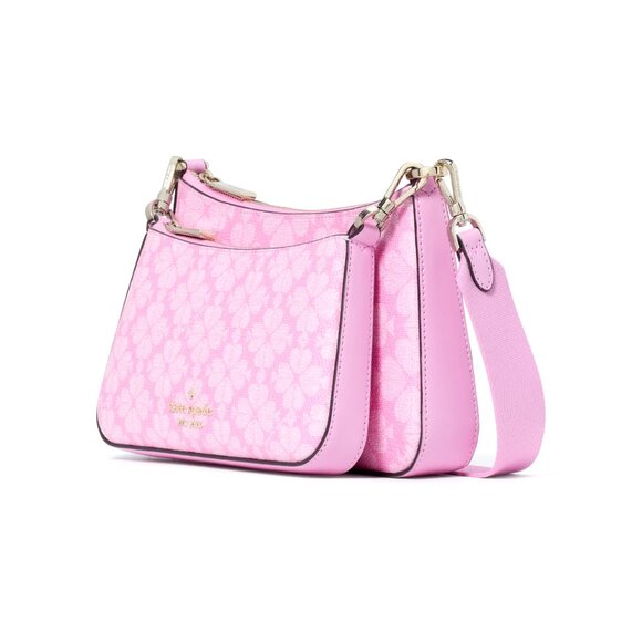 New Kate Spade Duet Spade Flower Small Crossbody Parisian Rose Multi - Picture 1 of 6